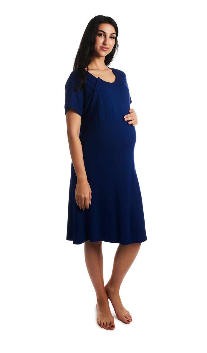 Everly Grey Maternity Rosa Maternity/Nursing Hospital Gown