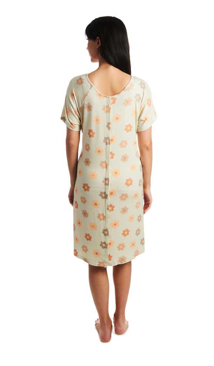 Everly Grey Maternity Rosa Maternity/Nursing Hospital Gown - Denim Blue