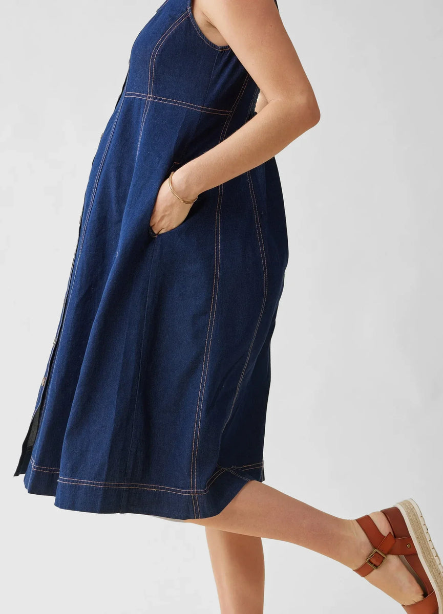 denim nursing dress Blue Denim Button Up Maternity Dress  PinkBlush
