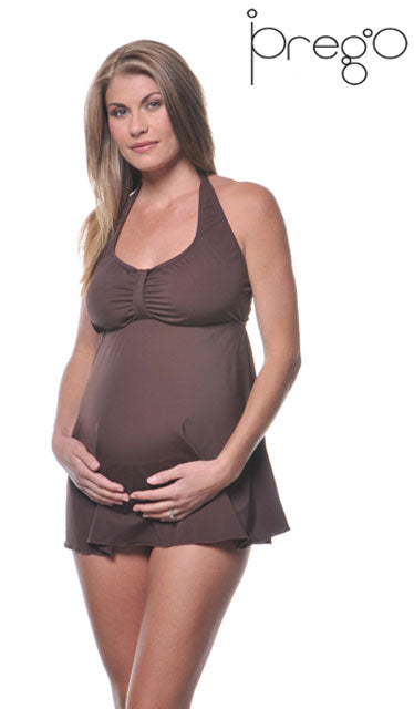 CLEARANCE!  Maternity Swimsuit in Halter Styling