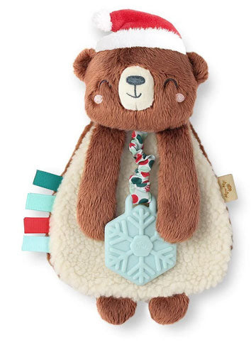 Holiday Bear Lovey Plush and Teether Toy by Itzy Ritzy