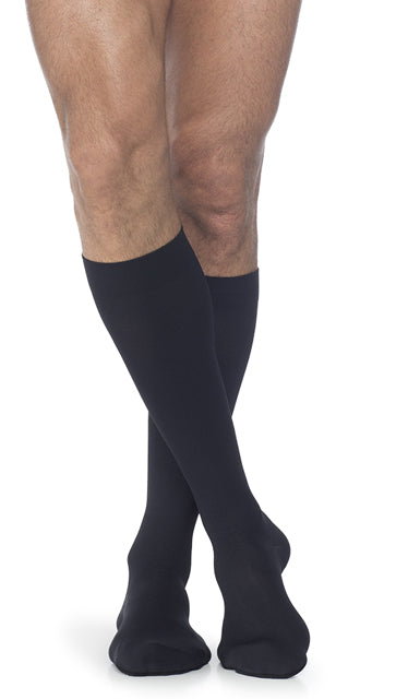 Sigvaris Essential Opaque Knee High w/Silicone Band for Men