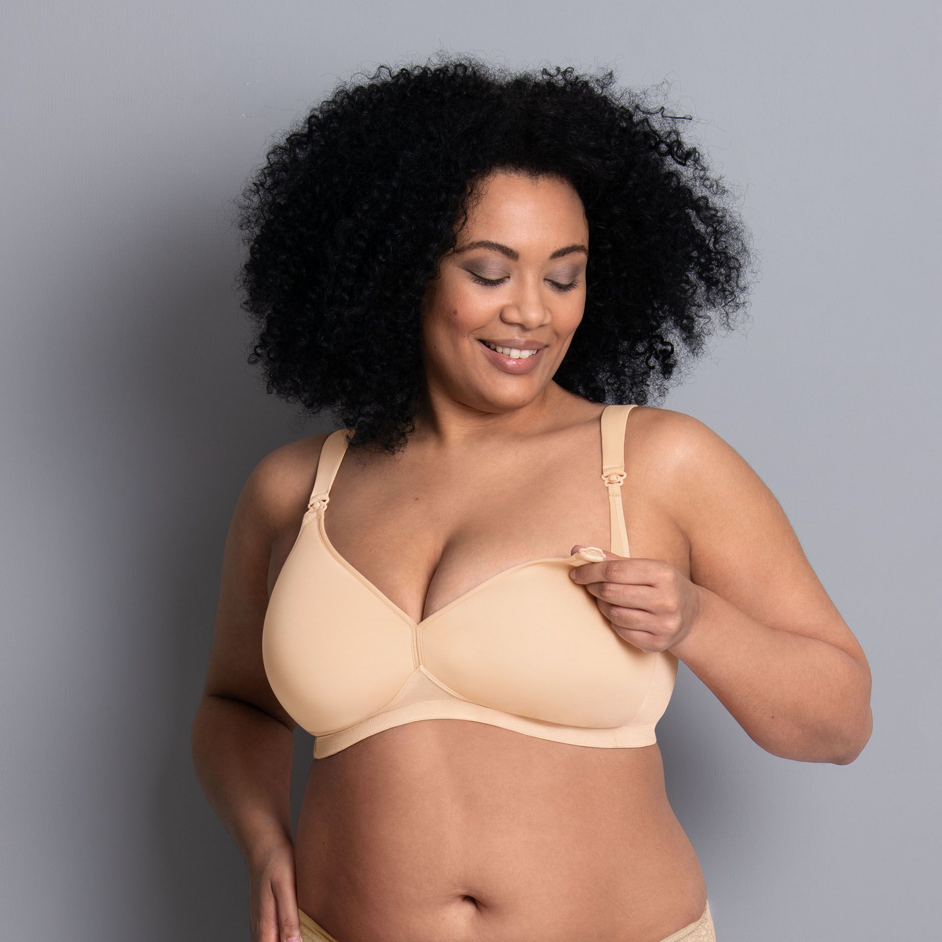 Molded Cup Nursing Bra in Desert