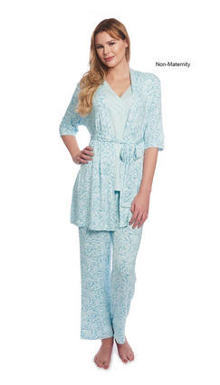 Analise 3 Piece Sleepset in Waves Print