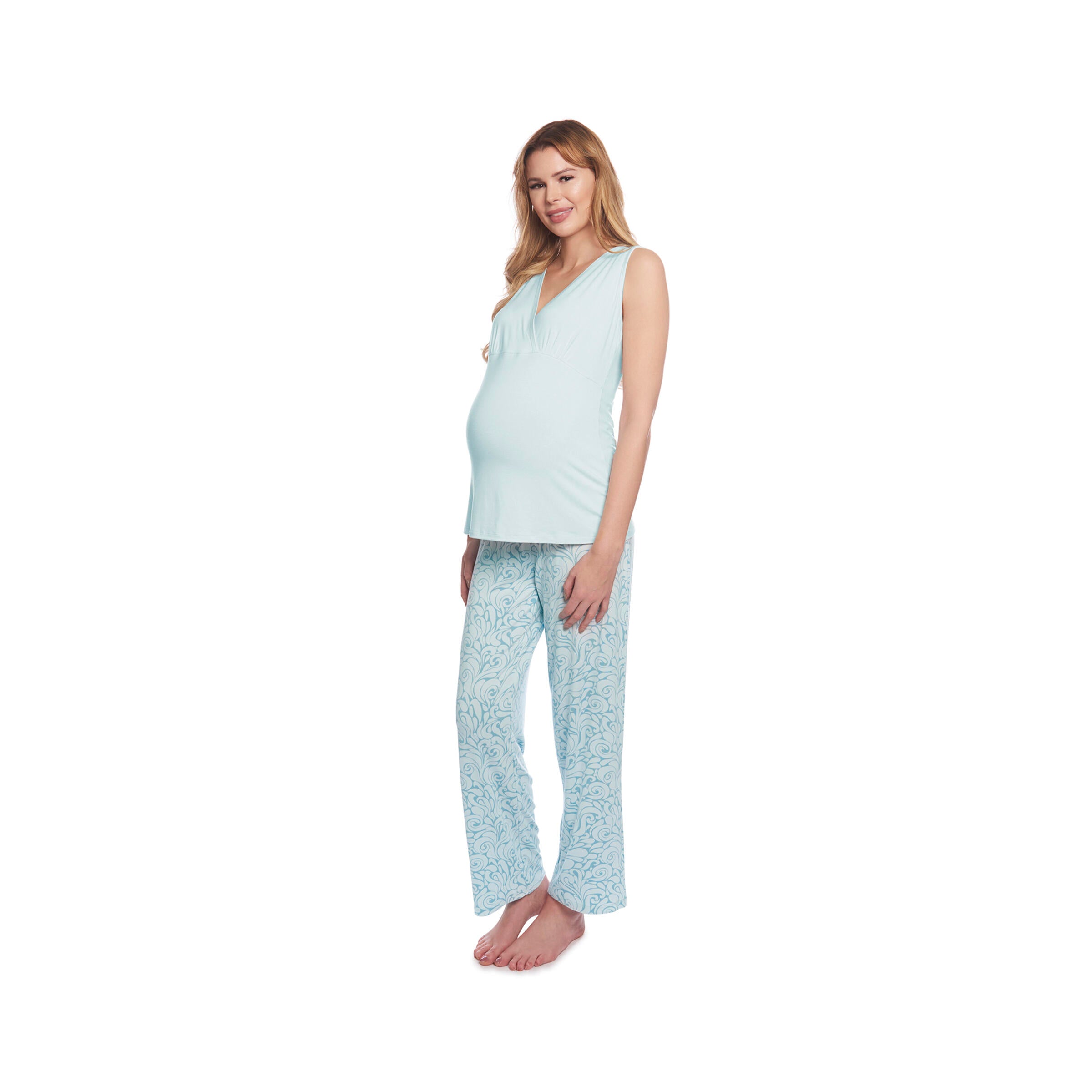 Analise 3 Piece Sleepset in Waves Print