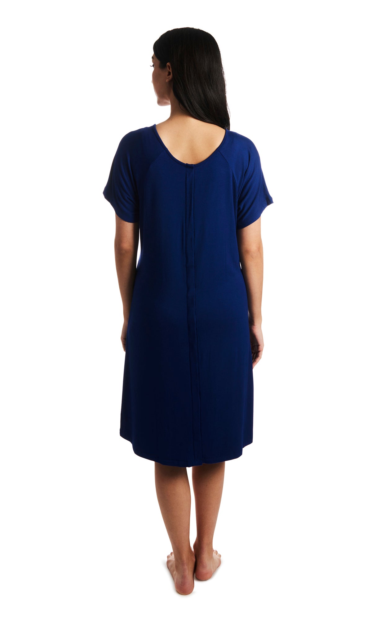 Everly Grey Maternity Rosa Maternity/Nursing Hospital Gown - Denim Blue Everly Grey Maternity Rosa Maternity/Nursing Hospital Gown - Denim Blue