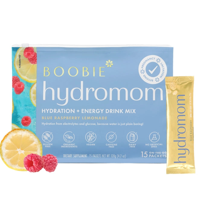 Hydromom Superfood Electrolyte Blue Raspberry Lemonade Drink Mix