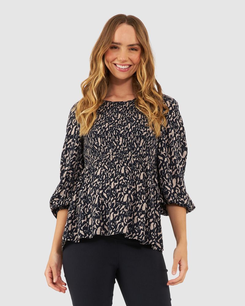 Izzy Shirred Maternity Top