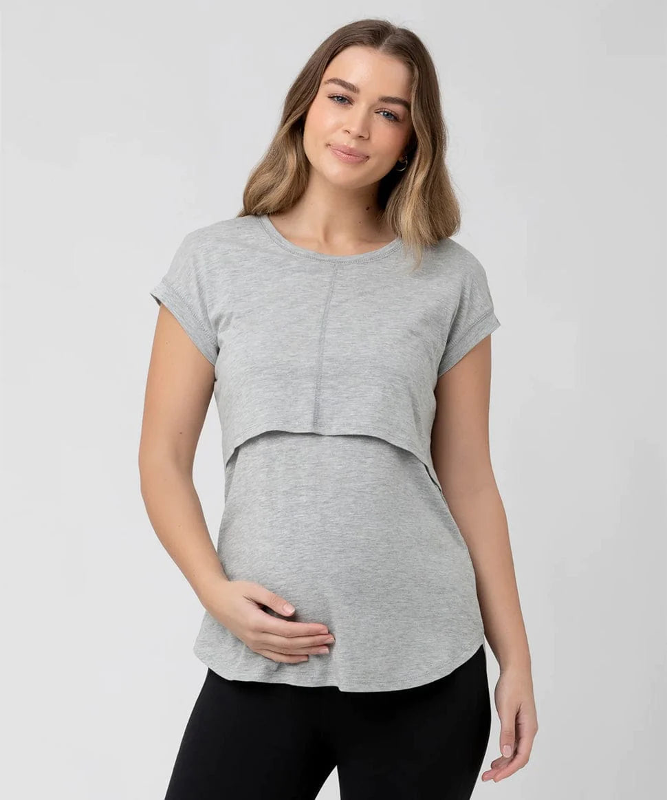 Richie Grey Marle Nursing Tee by Ripe Maternity