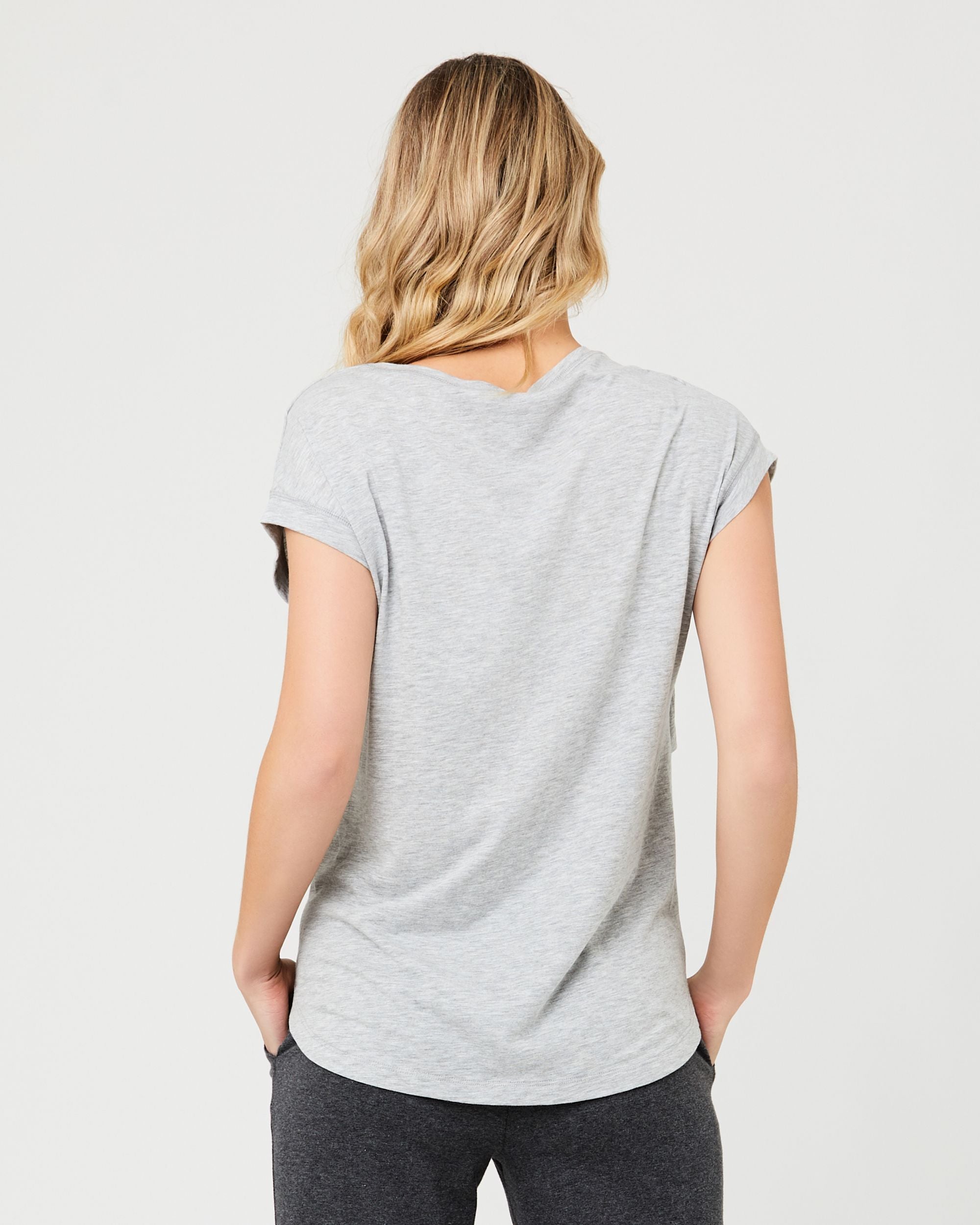 Richie Grey Marle Nursing Tee by Ripe Maternity