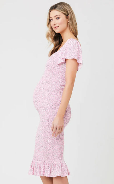Women's Selma Shirred Dress - Ripe Maternity S Women's Selma Shirred Dress - Ripe Maternity S