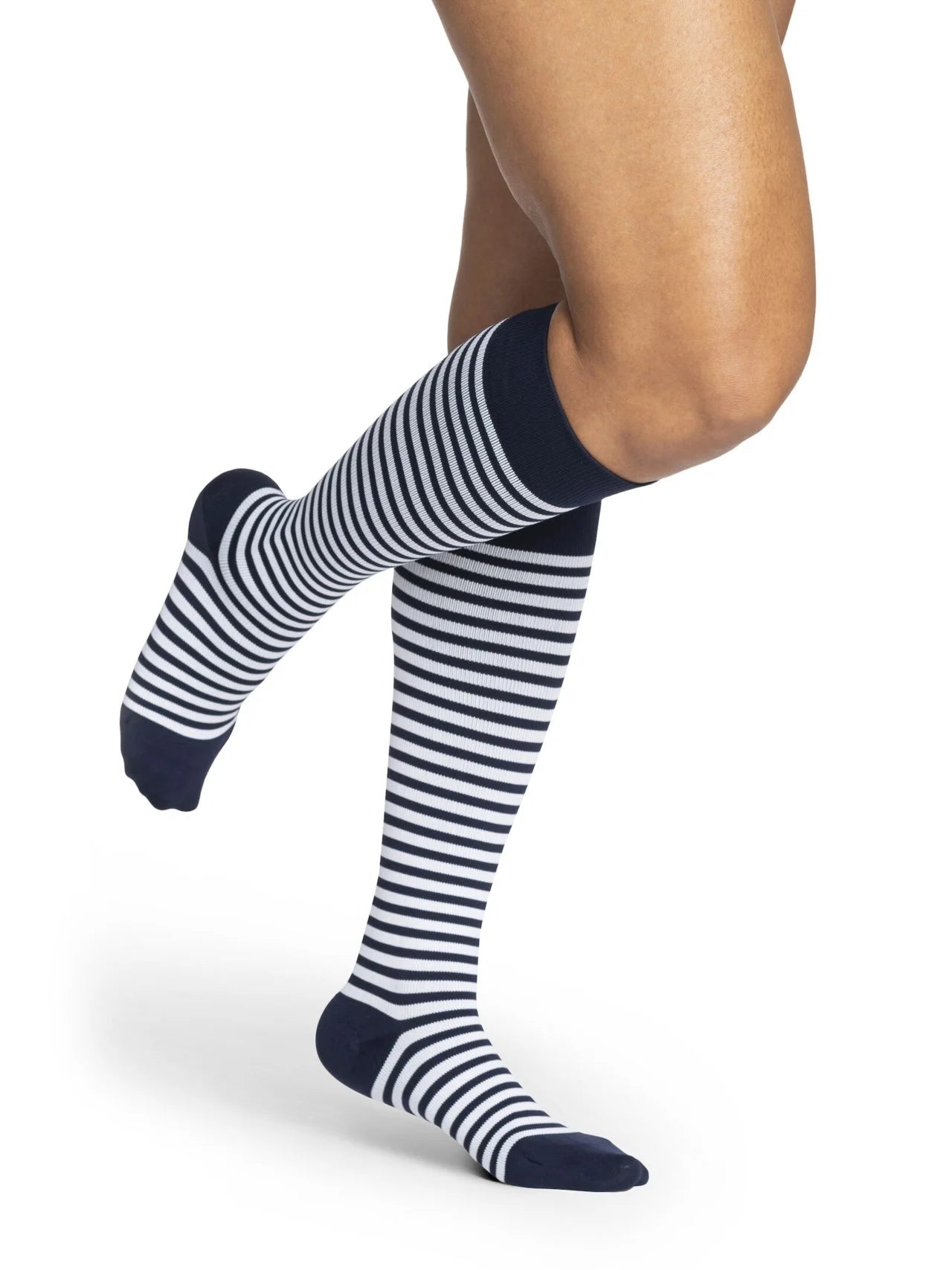Sigvaris  Women's Microfiber Striped Knee Highs 20-30 mmHg