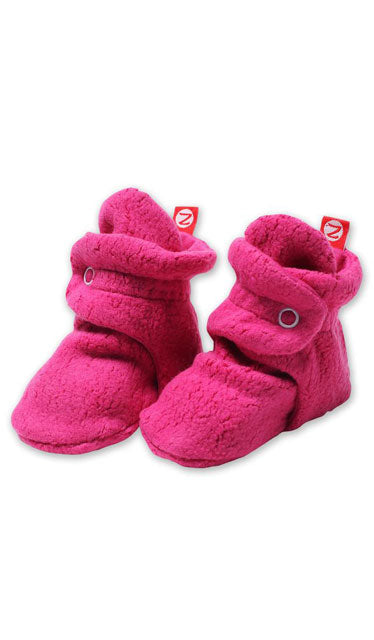 CLEARANCE! Cozie Fleece Solid Color Baby Bootie by Zutano