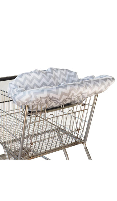 Gray Shopping Cart & High Chair Cover