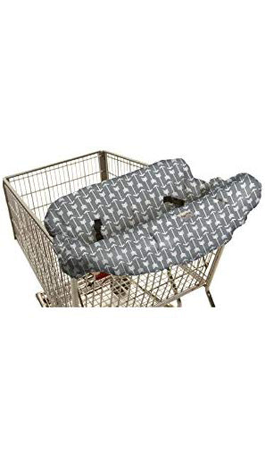 Gray Shopping Cart & High Chair Cover